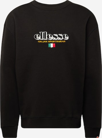 Felpa 'Sierre' di ELLESSE in nero: frontale