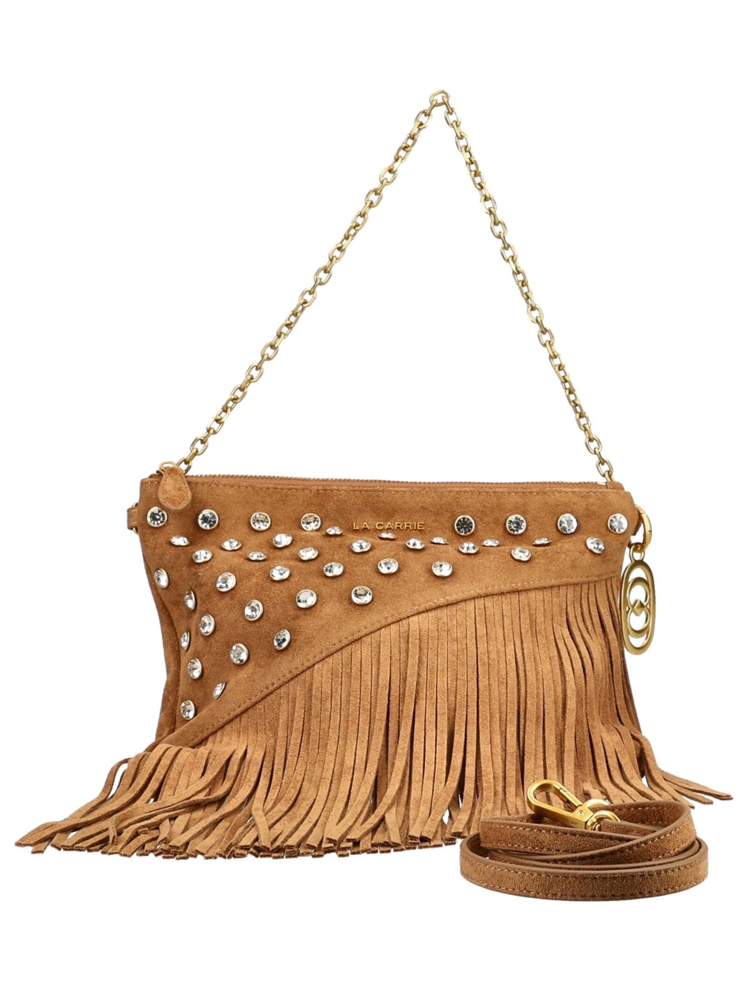 La Carrie Schoudertas in Bruin: voorkant