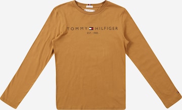 TOMMY HILFIGER Majica 'Essential' | bež barva: sprednja stran