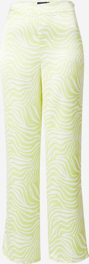 Gina Tricot Pantalón en verde claro / blanco, Vista del producto