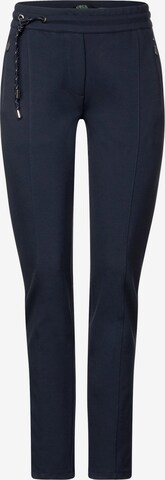 CECIL Regular Broek 'Tracey' in Blauw: voorkant