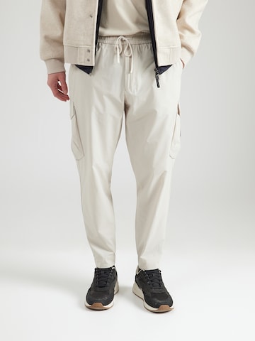 Effilé Pantalon cargo 'T_Urbanex' BOSS en beige : devant