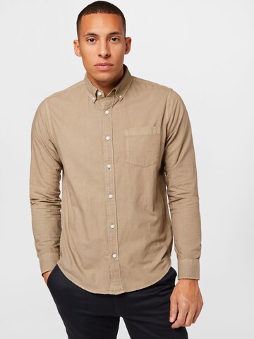 Cotton On Regular fit Button Up Shirt 'MAYFAIR' in Beige: front