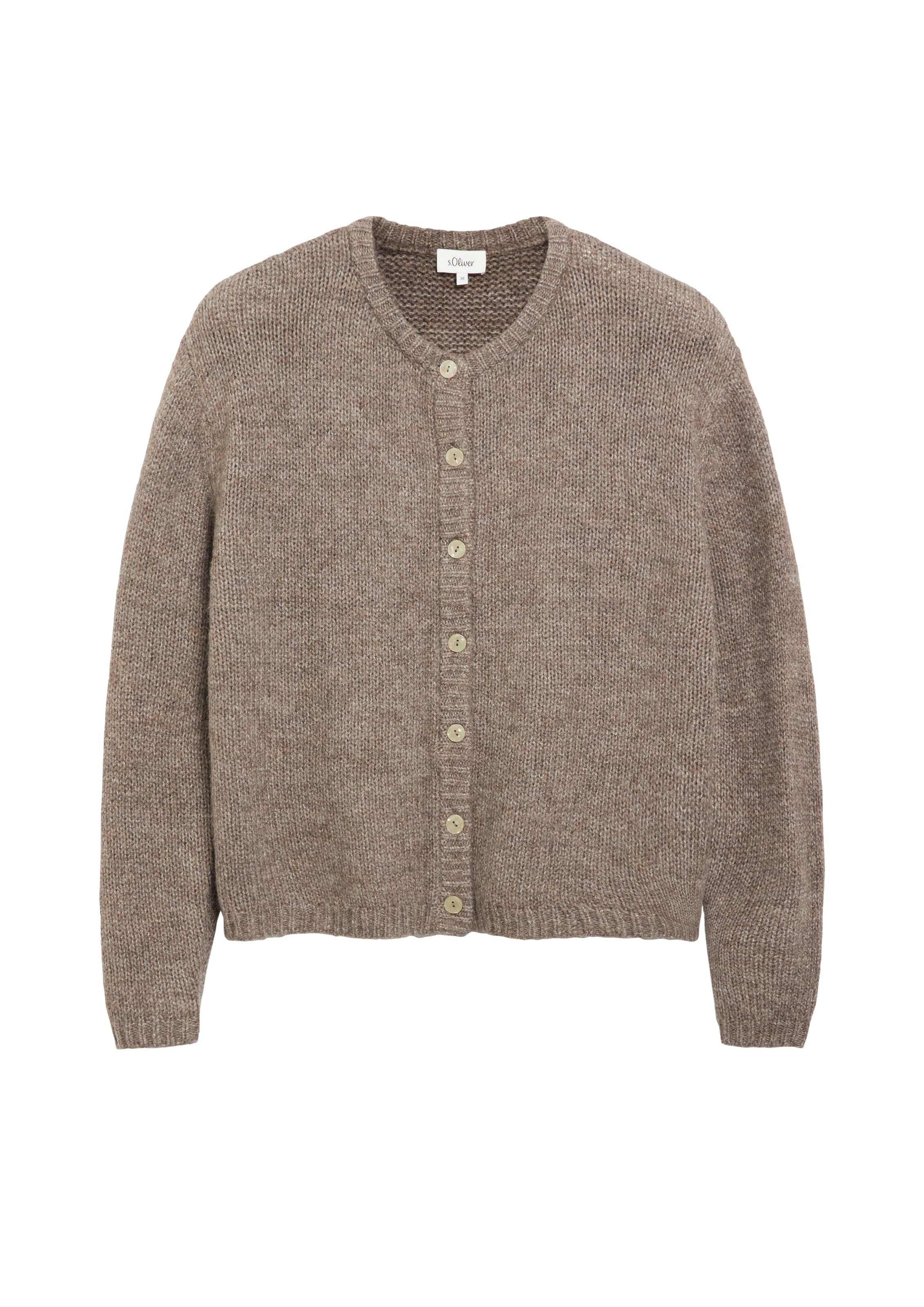 s.Oliver Knit cardigan in Brown: front