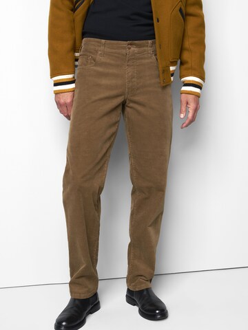 Loosefit Pantalon chino 'M5 Six 2-6599' MEYER en marron : devant