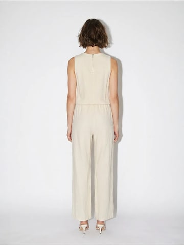 Tuta jumpsuit di Bianco Lucci in beige