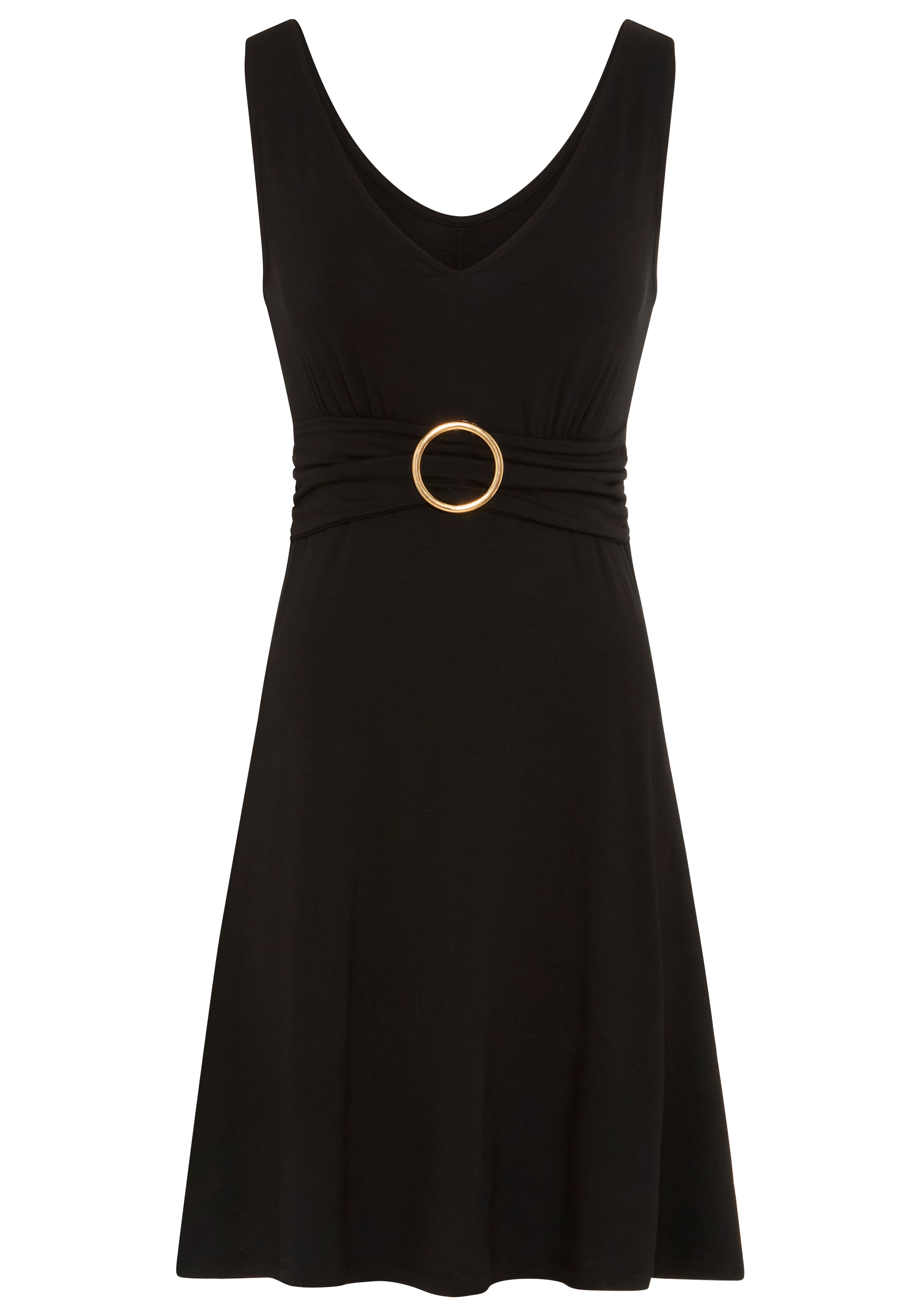 Bruno Banani LM Kleid in Schwarz: Vorderseite