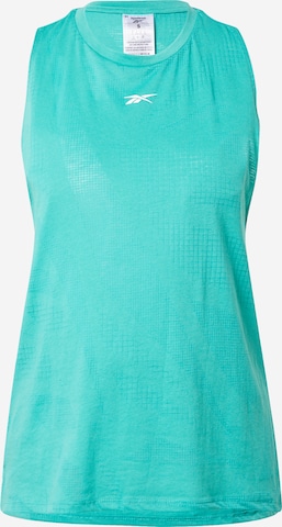 Reebok Sports Top 'Burnout' in Green: front