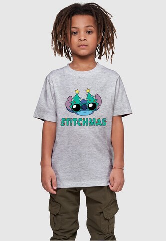 T-Shirt 'Lilo And Stitch - Stitchmas Glasses' ABSOLUTE CULT en gris : devant
