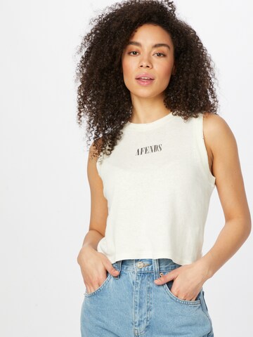 Afends Top 'Polly' in White: front