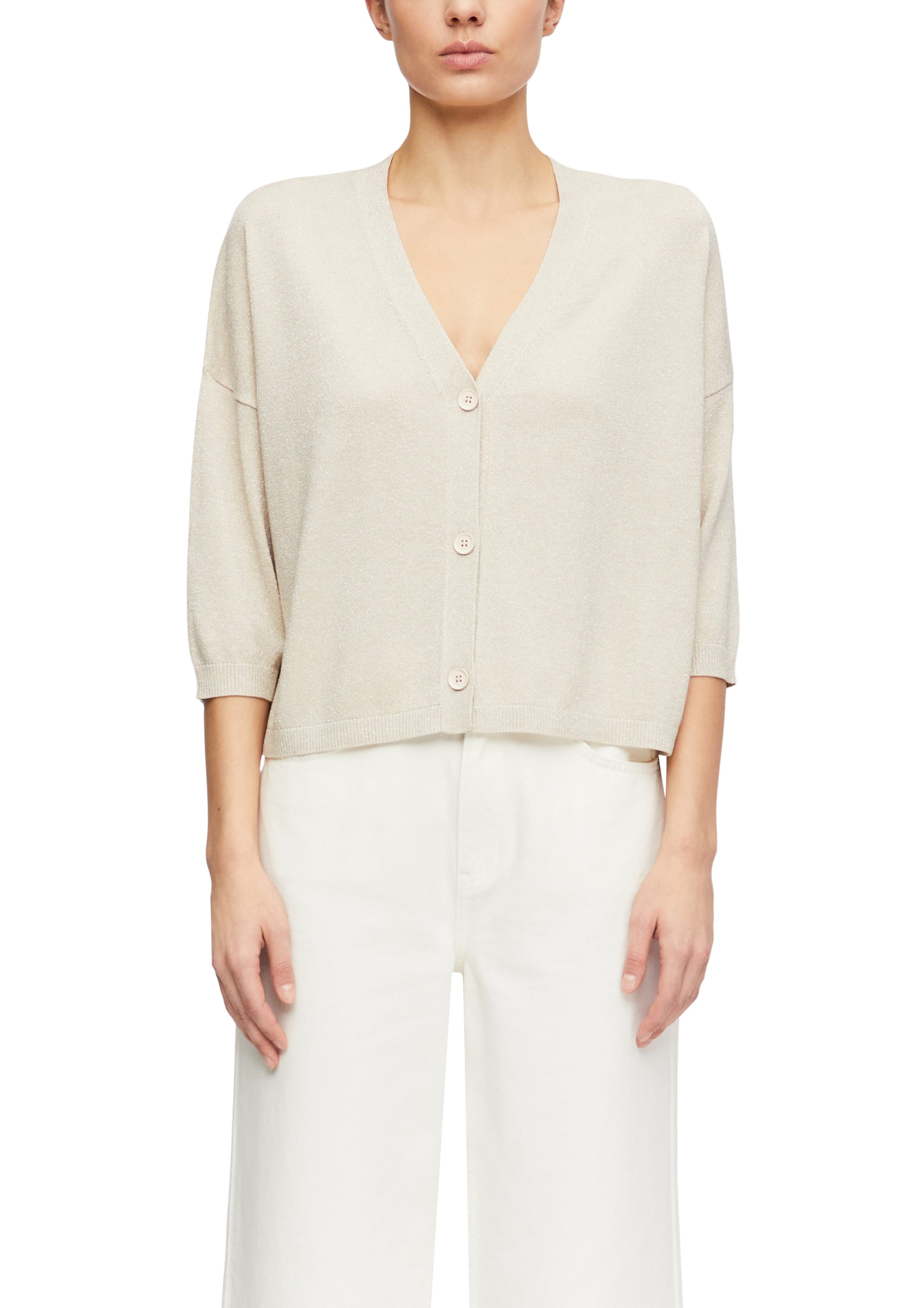 COMMA Knit cardigan in Beige