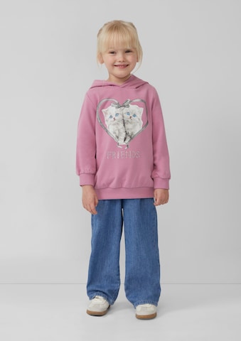 Sweat-shirt s.Oliver en rose : devant