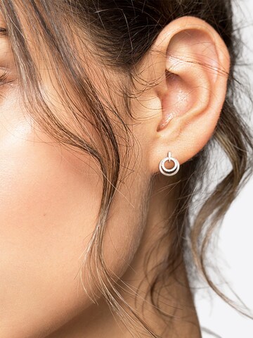 Sofia Milani Ohrringe 'Circles'‌‌‌‌‌‌ in Silber: Vorderseite