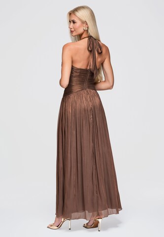 Robe de soirée Ombre en marron