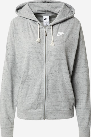 Nike Sportswear Sweatjakke i grå: forside