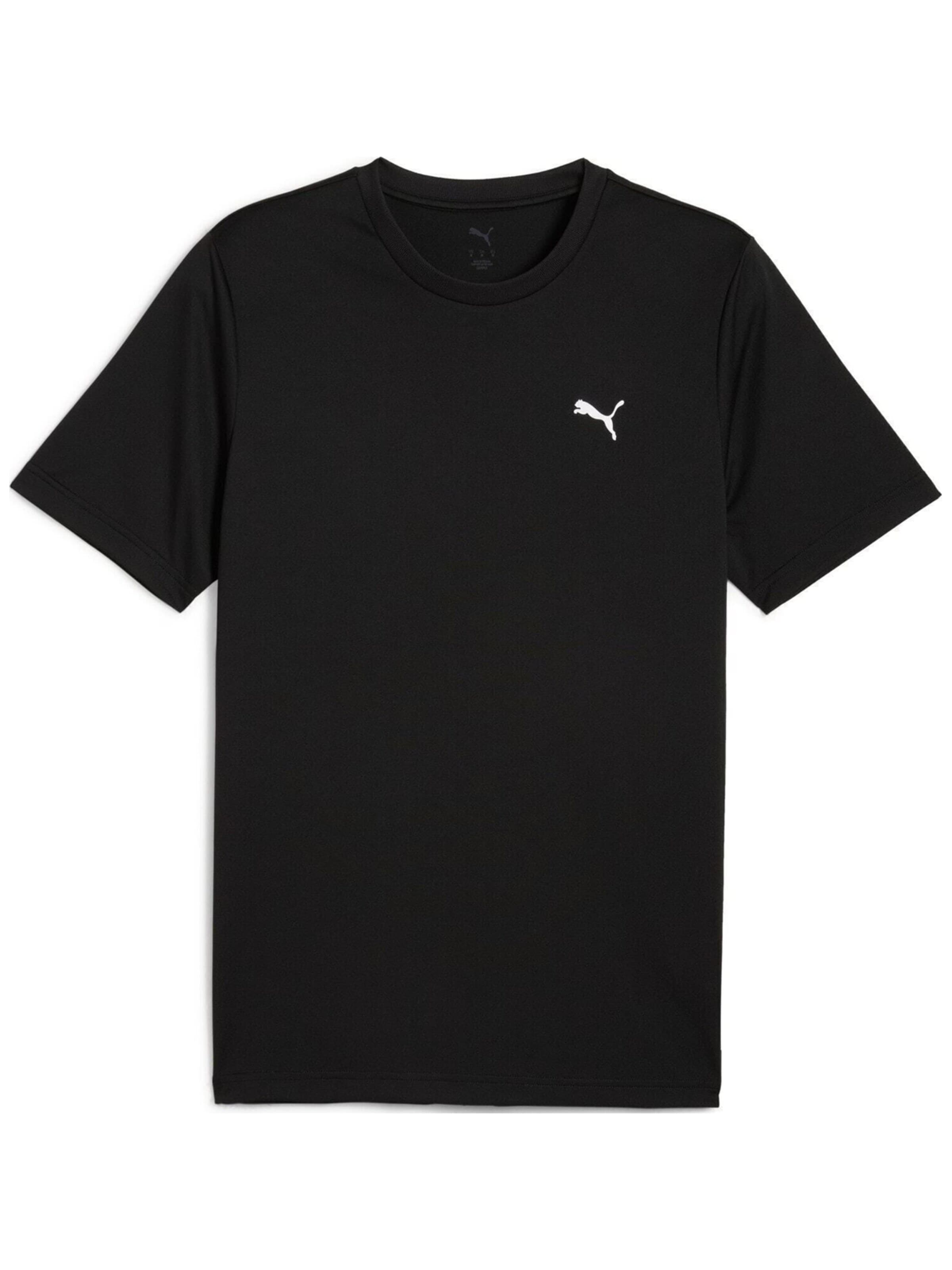 PUMA Shirt 'Puma Ess Small Logo Poly Tee'‌‌‌‌‌‌‌‌‌‌ in Schwarz: Vorderseite