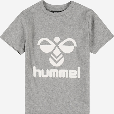 Hummel T-Shirt 'Tres' en gris chiné / blanc, Vue avec produit