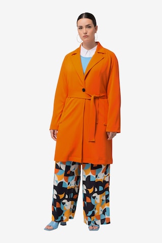 Ulla Popken Between-Seasons Coat in Orange