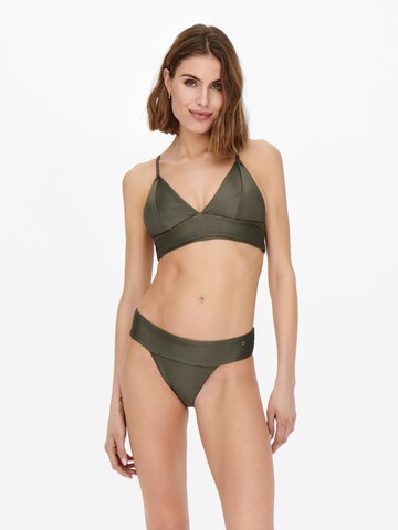 ONLY Trikotni nedrčki Bikini zgornji del 'Bibby' | zelena barva