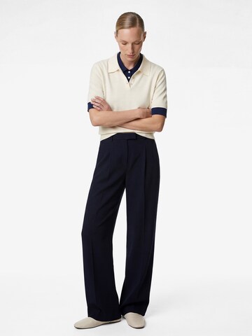 Koton Flared Pleat-front trousers in Blue