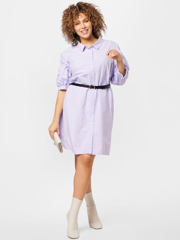 Noisy May Curve Shirt Dress 'Violet' in Purple