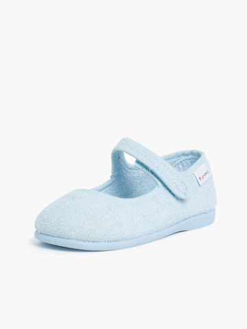 Pantoufle Pisamonas en bleu : devant