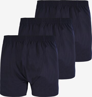 Lakeford & Sons Web Boxershorts ' 3-Pack 'Uni Dyed' ' in Blau