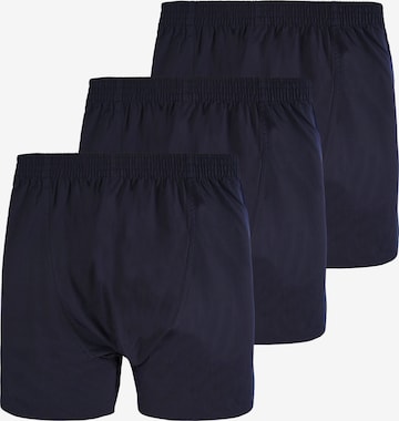 Lakeford & Sons Boxershorts ' 3-Pack 'Uni Dyed' ' in Blauw