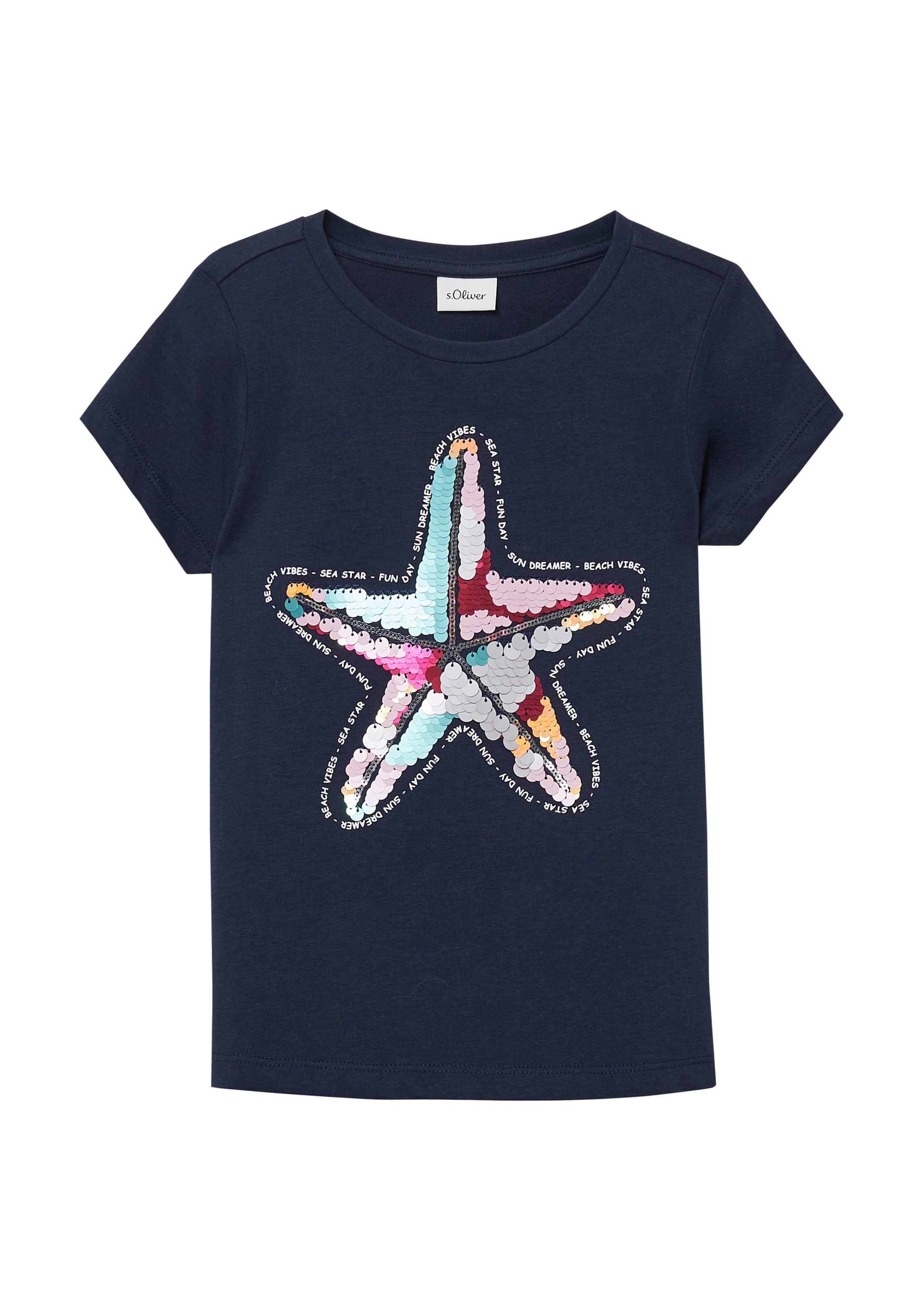 s.Oliver Μπλουζάκι σε μπλε: μπροστά