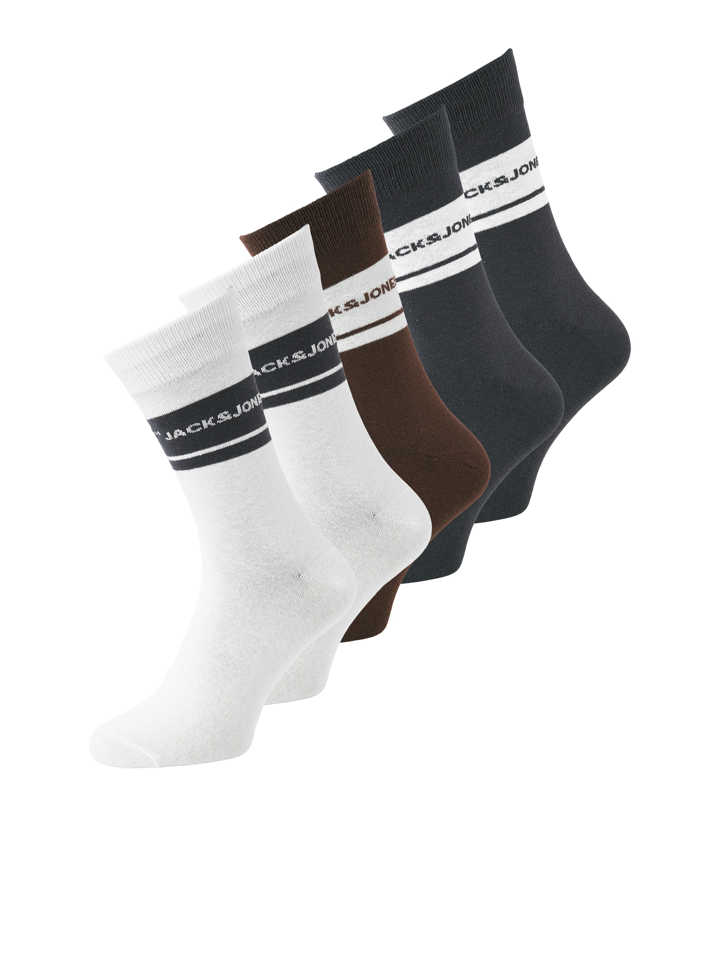 Chaussettes 'JACRYLAND' JACK & JONES en marron : devant
