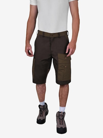 normani Regular Outdoor Pants 'Ahvaz' in Brown: front