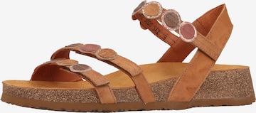 THINK! Strap Sandals in Brown: front