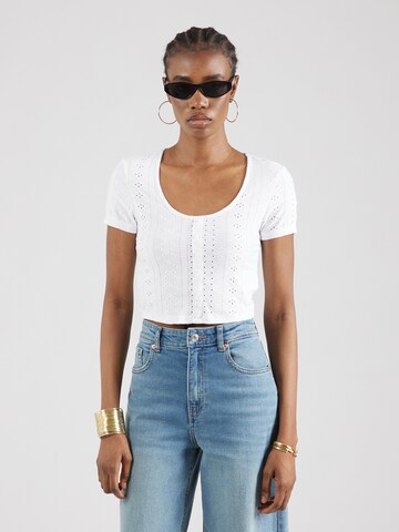 T-shirt 'SANDRA' ONLY en blanc : devant