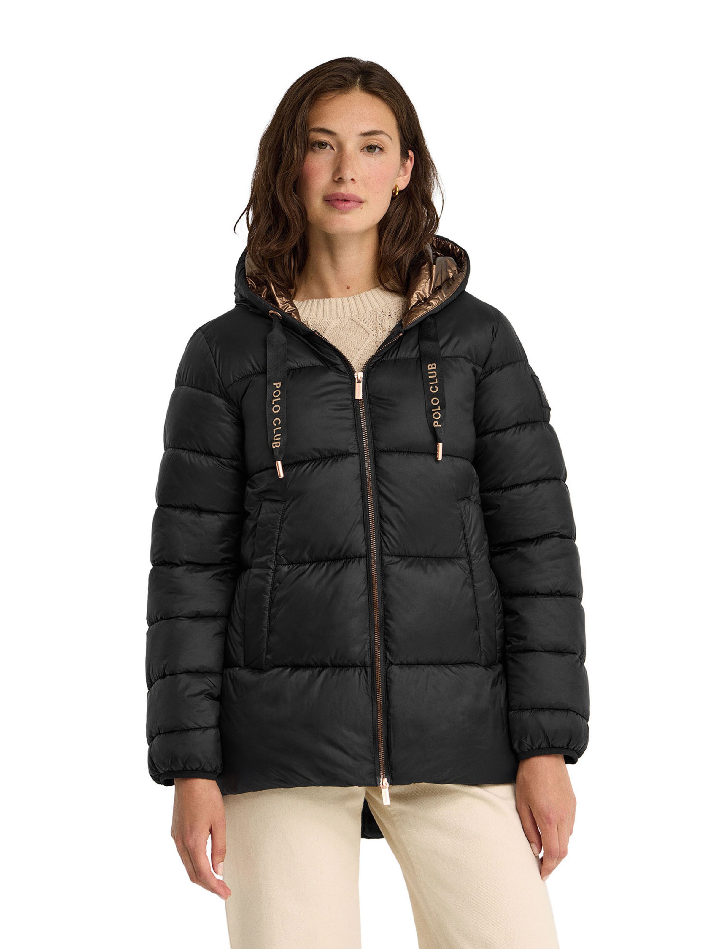 Polo Club Winter Jacket in Black: front