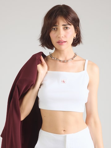 Regular Top de la Calvin Klein Jeans pe alb: față