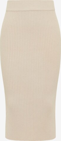 faina Rok in Beige: voorkant