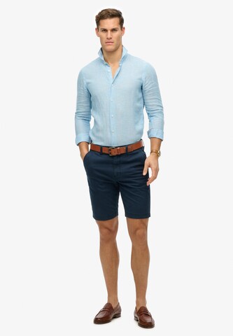 Superdry Regular fit Button Up Shirt in Blue
