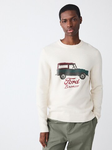 Pullover 'Ford Bronco' di Next in beige: frontale