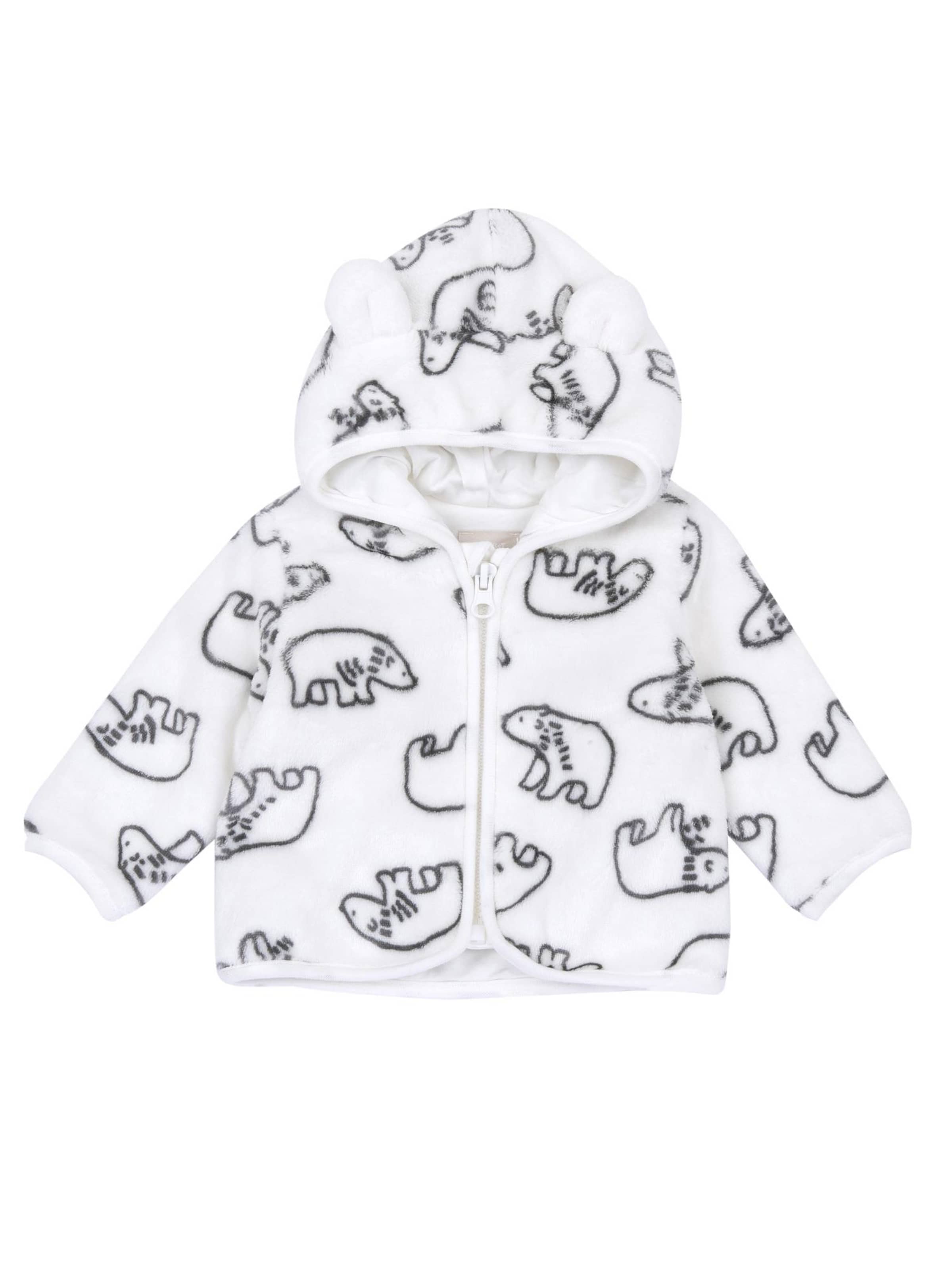 Chicco Суичъри с качулка в бяло: отпред