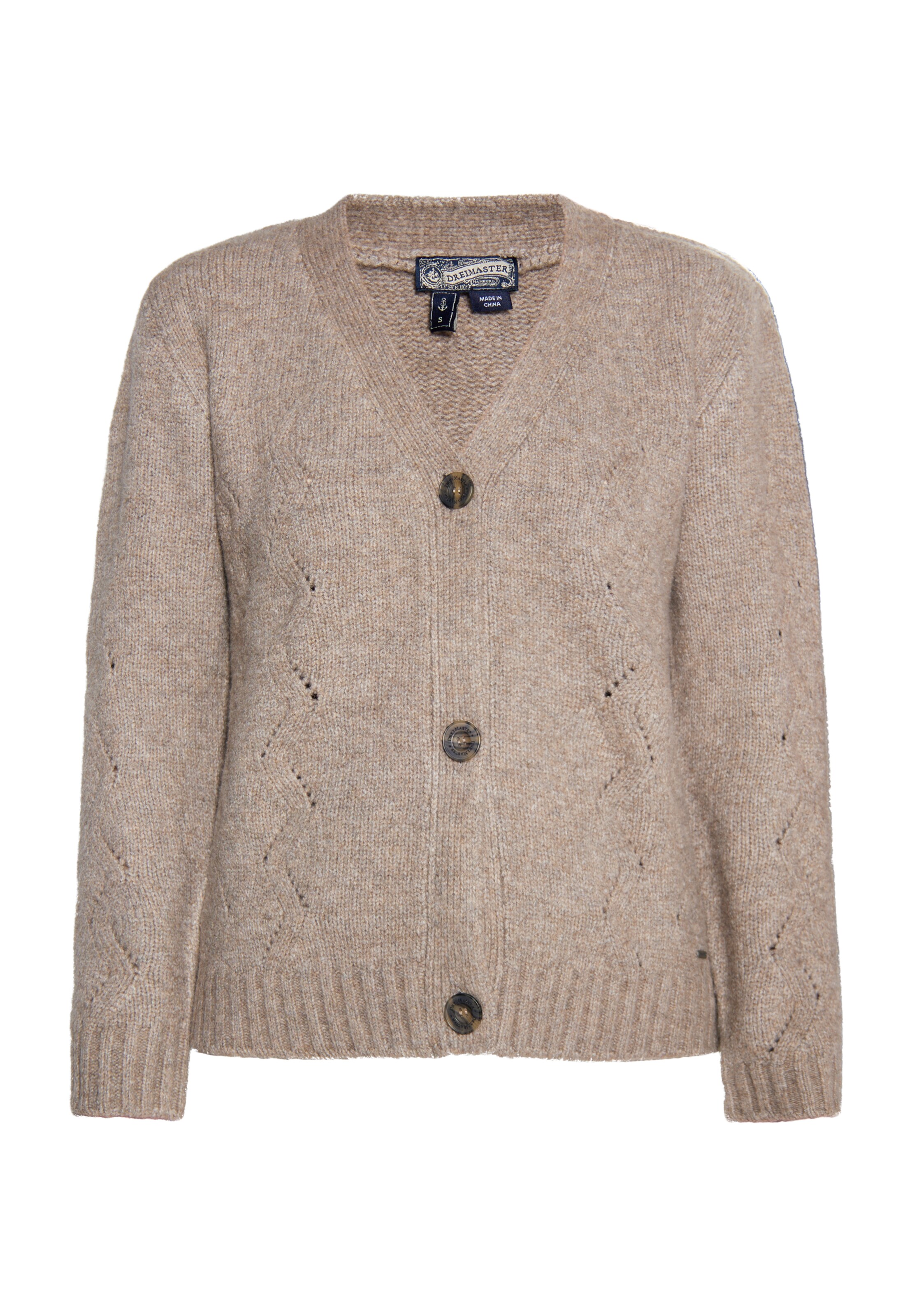 DreiMaster Vintage Kampsun, värv pruun: eest vaates