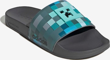 pilka ADIDAS SPORTSWEAR Šlepetės 'ADILETTE - MINECRAFT': priekis
