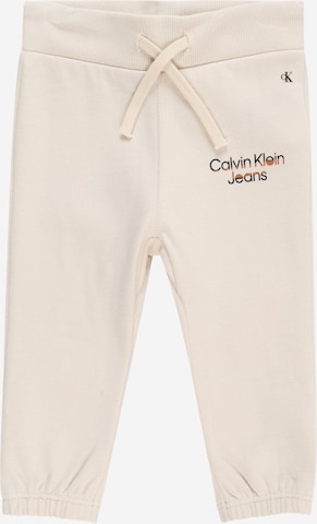 Calvin Klein Jeans Regular Trousers 'Hero' in Beige: front