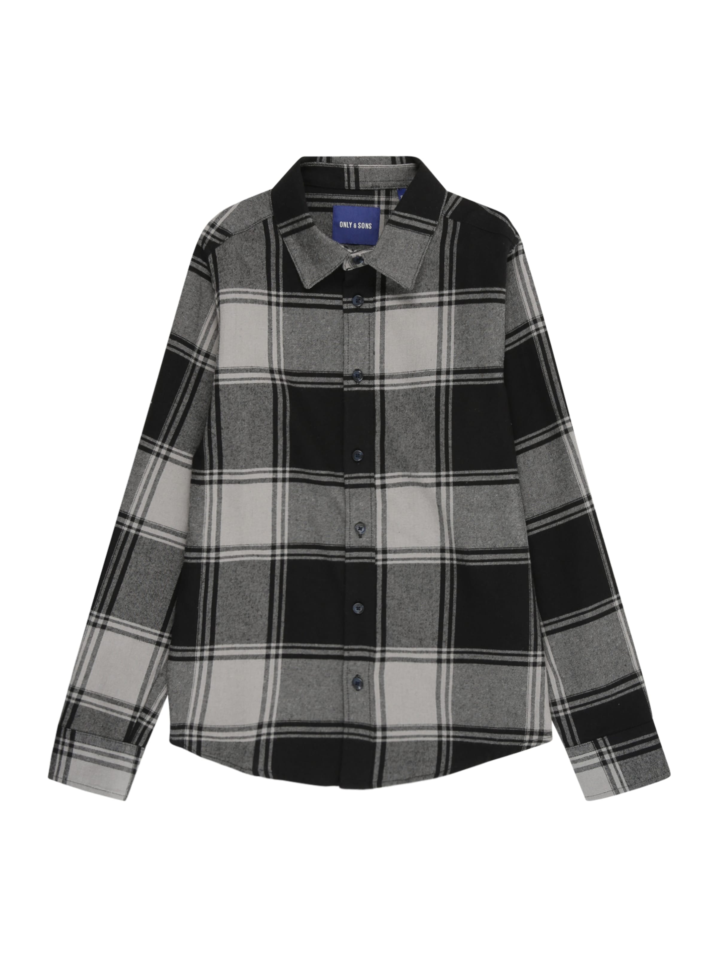 Slim fit Cămașă 'OSJGUDMUND' de la Only & Sons Junior pe gri: față