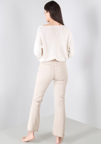 PLEASE Boot cut Jeans in Beige