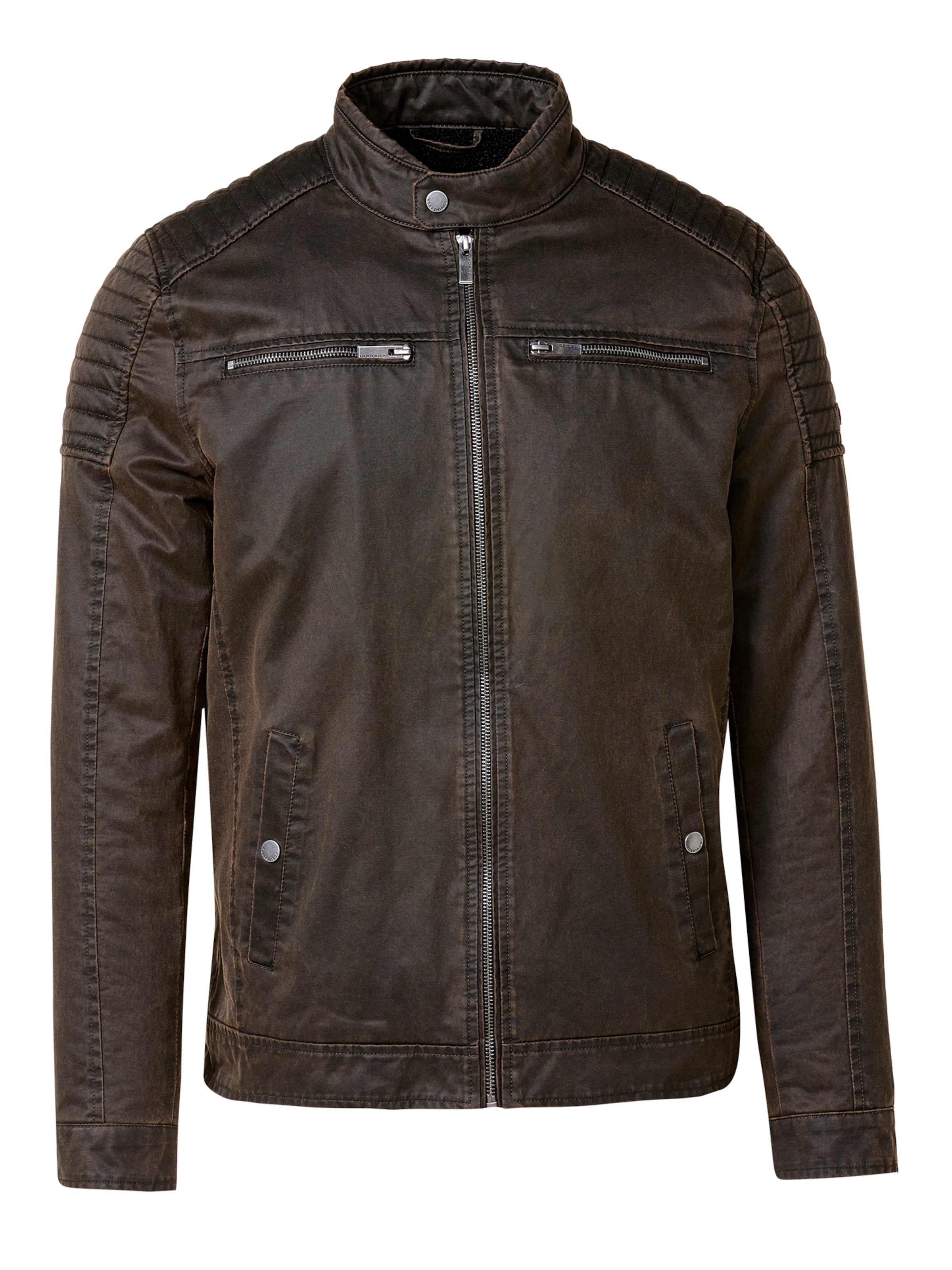 KOROSHI Prehodna jakna | rjava barva: sprednja stran