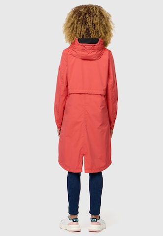 NAVAHOO Raincoat 'Silberperlee' in Red