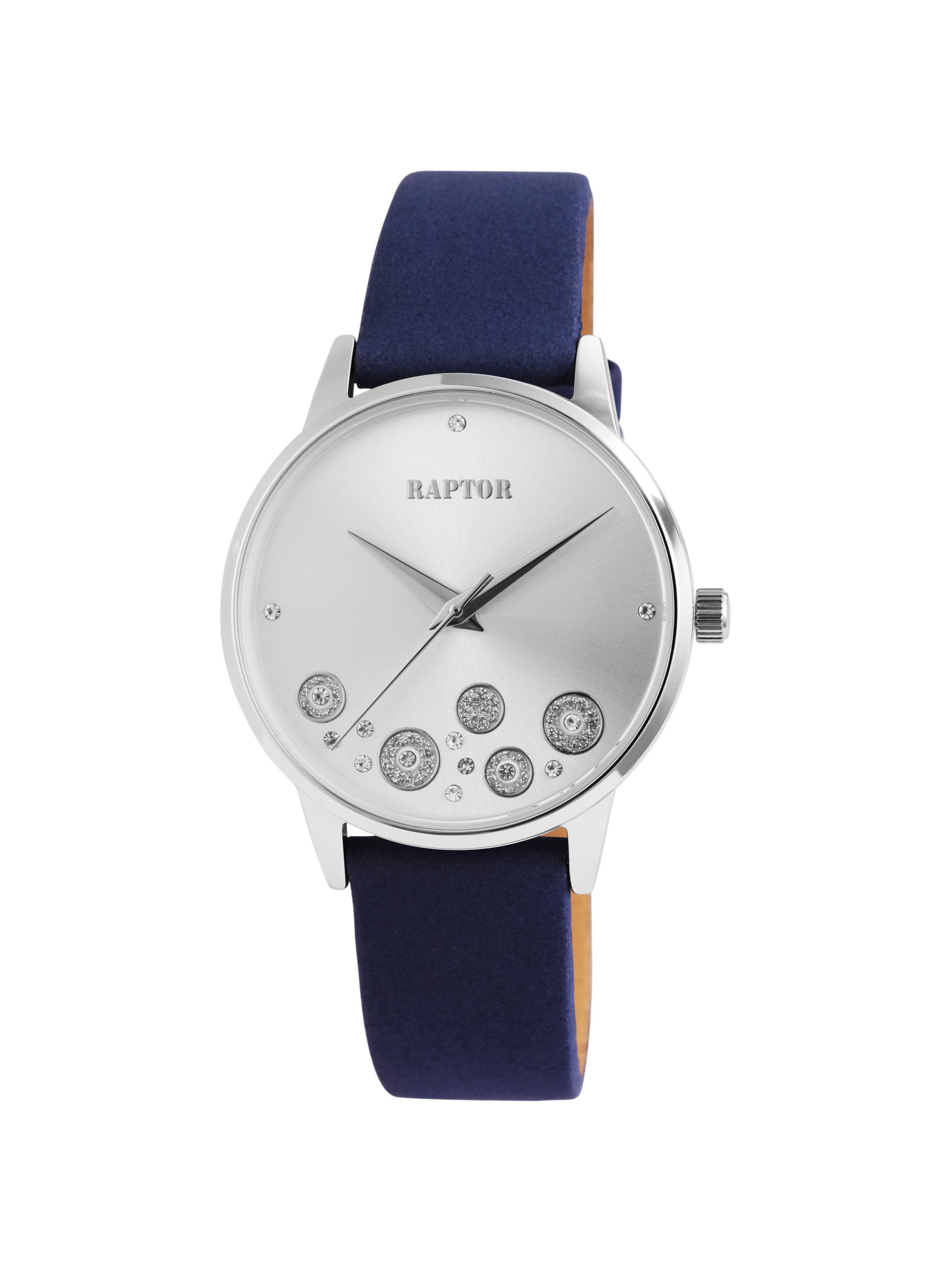 Raptor Analoguhr 'mit Echtlederband, 3 ATM'‌‌‌‌‌‌ in Blau