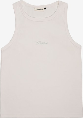 Prohibited Shirt in White: front