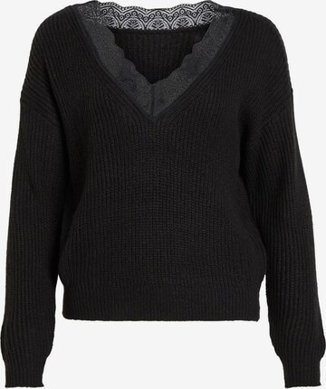 VILA Sweater 'Glacy' in Black: front