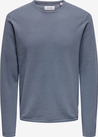 Only & Sons Sweater 'Felix' in Blue: front